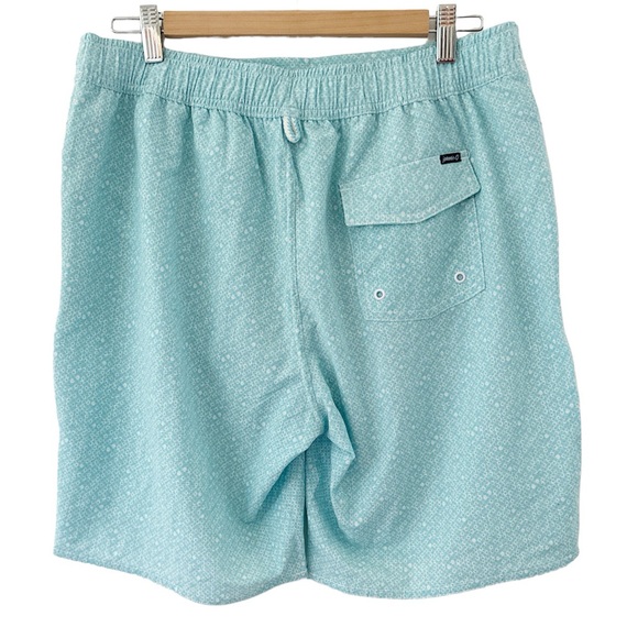 JOHNNIE-O  Dunn Swim Trunks - Gulf Blue size Medium - Picture 3 of 7